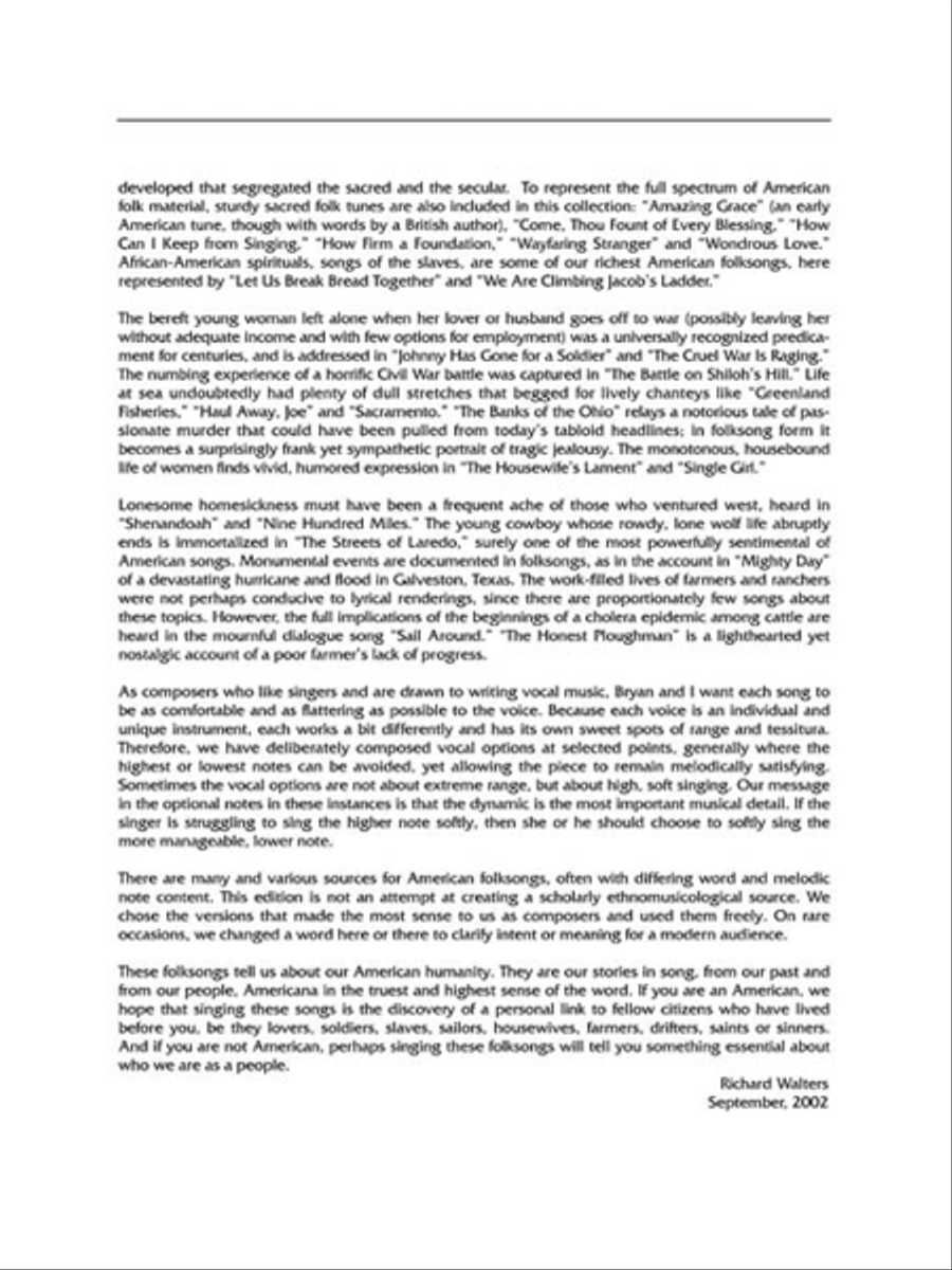 American Folksongs Low Voice scores gallery preview page 3