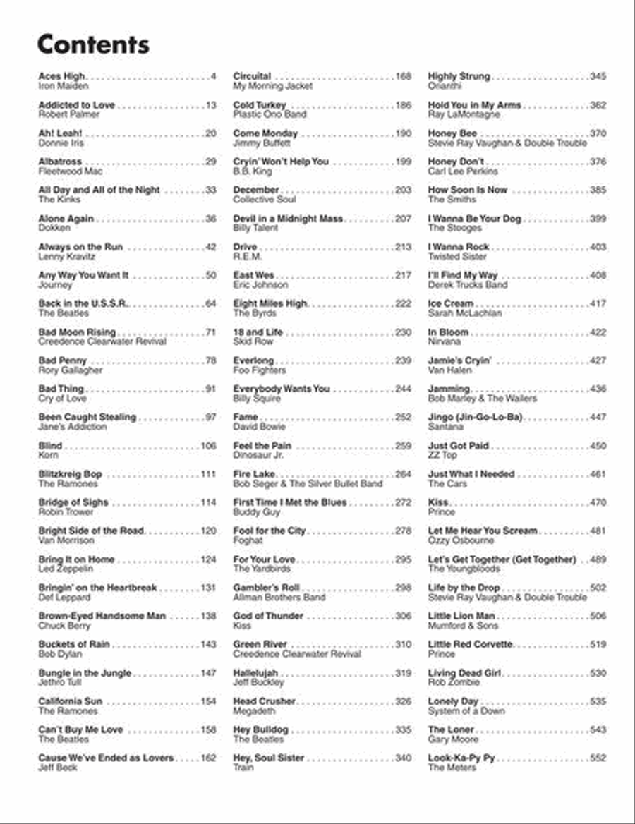 Guitar Tab White Pages - Volume 4 Electric Guitar scores gallery preview page 3