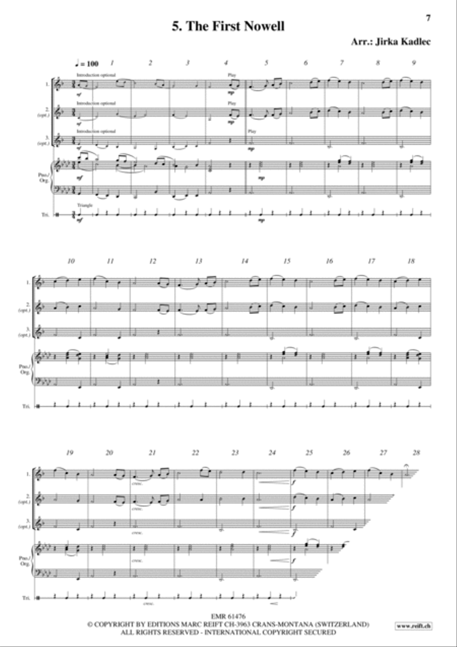 12 Easy Christmas Songs Brass Duet scores gallery preview page 7