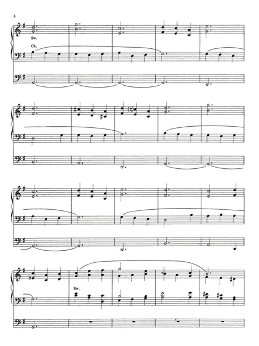 Nine Hymn Preludes Organ Solo scores gallery preview page 4
