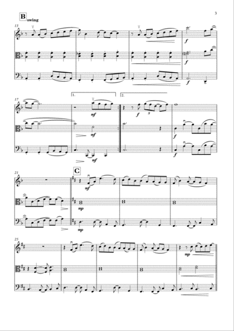 Wouldn't It Be Nice String Trio scores gallery preview page 3