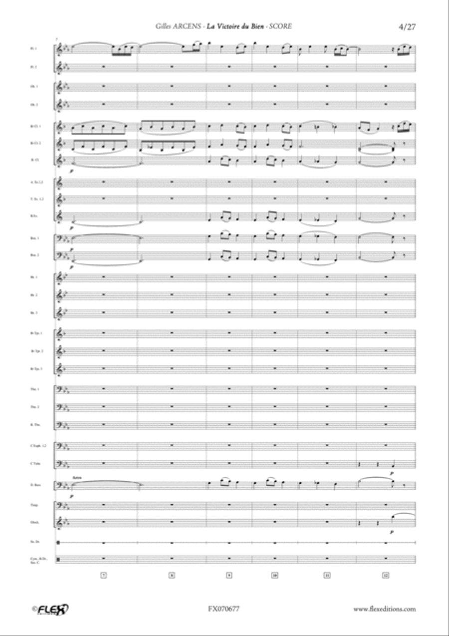 1244 - 4 - La Victoire du Bien Concert Band scores gallery preview page 4