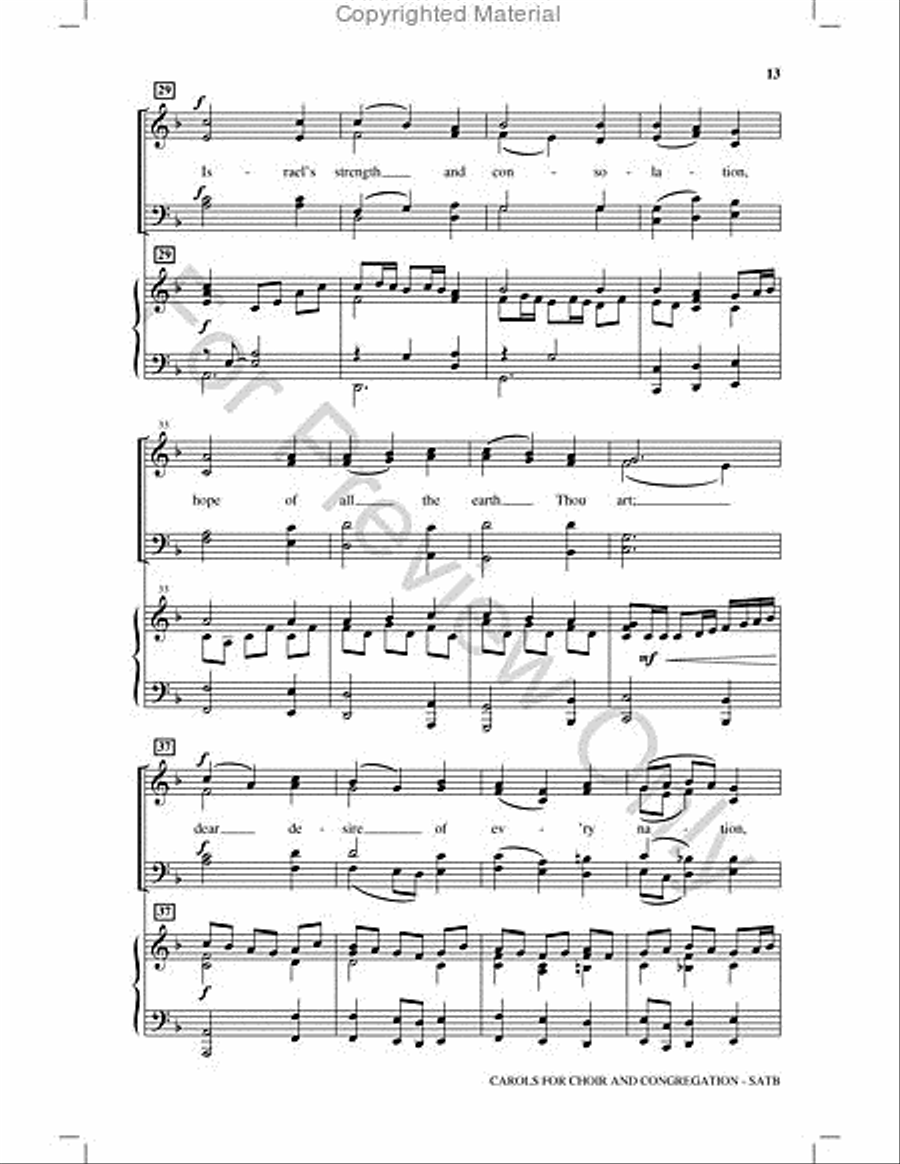 Carols for Choir and Congregation Choir scores gallery preview page 12