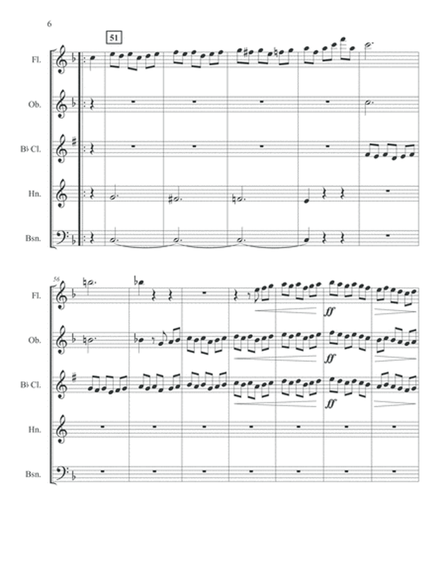 Beethoven Six Pieces for Woodwind Quintet scores and parts