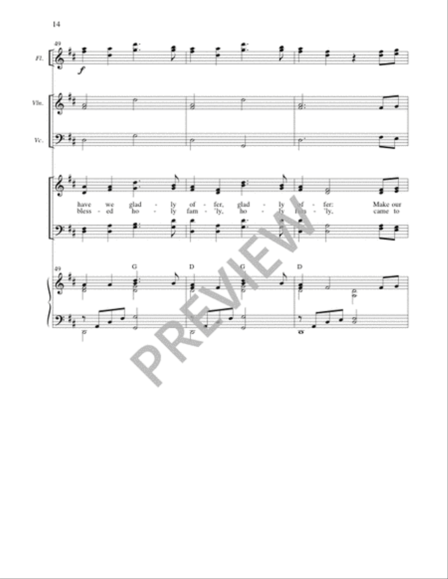 Posada - Full Score and Parts 4-Part scores gallery preview page 13