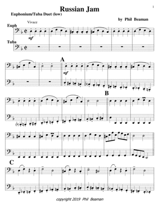 Russian Jam-euphonium and tuba duet (low)