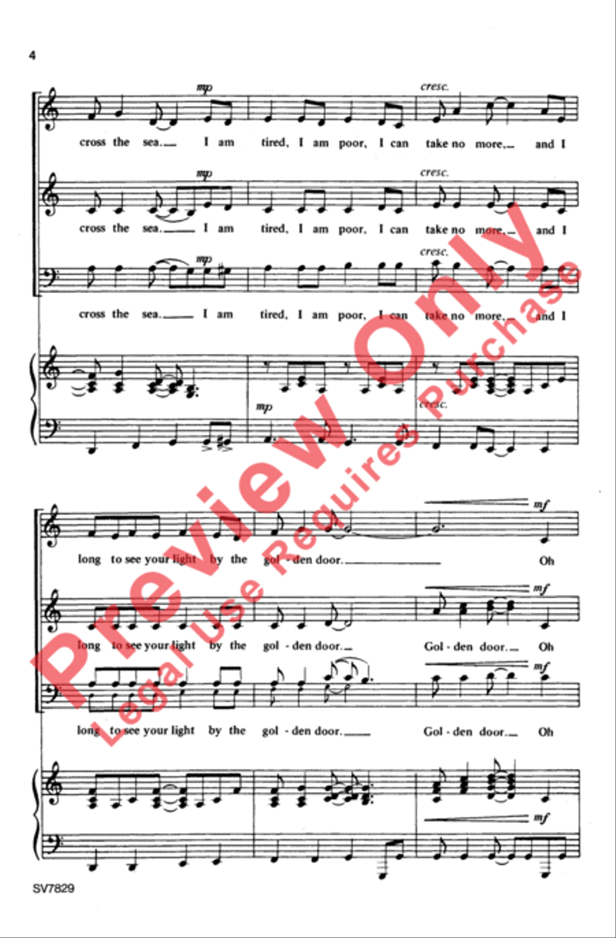 Lady of the Harbor 3-Part scores gallery preview page 3