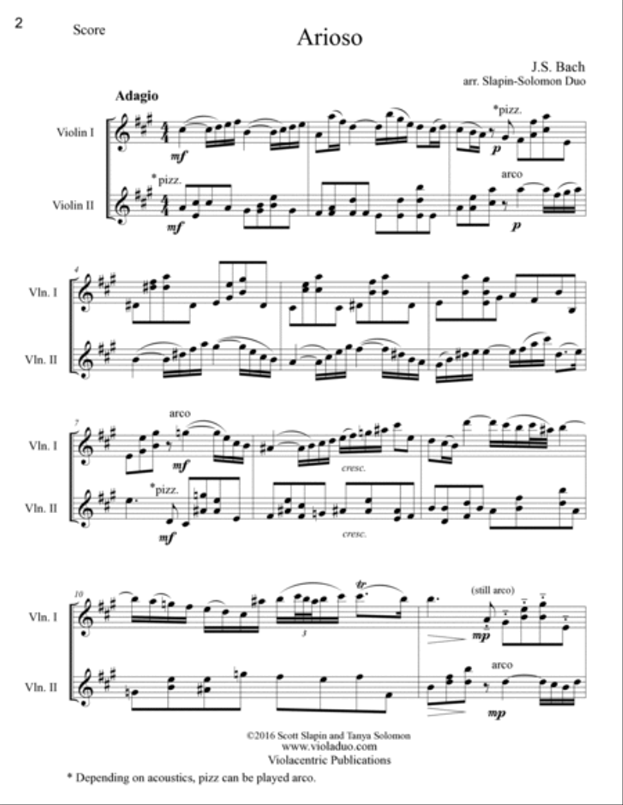 The Slapin-Solomon Duo's Big Gig Book for Two Violins String Duet scores gallery preview page 5