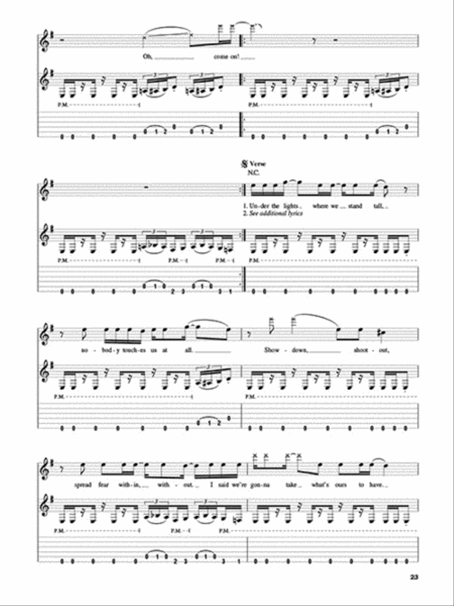 Pantera Electric Guitar scores gallery preview page 6