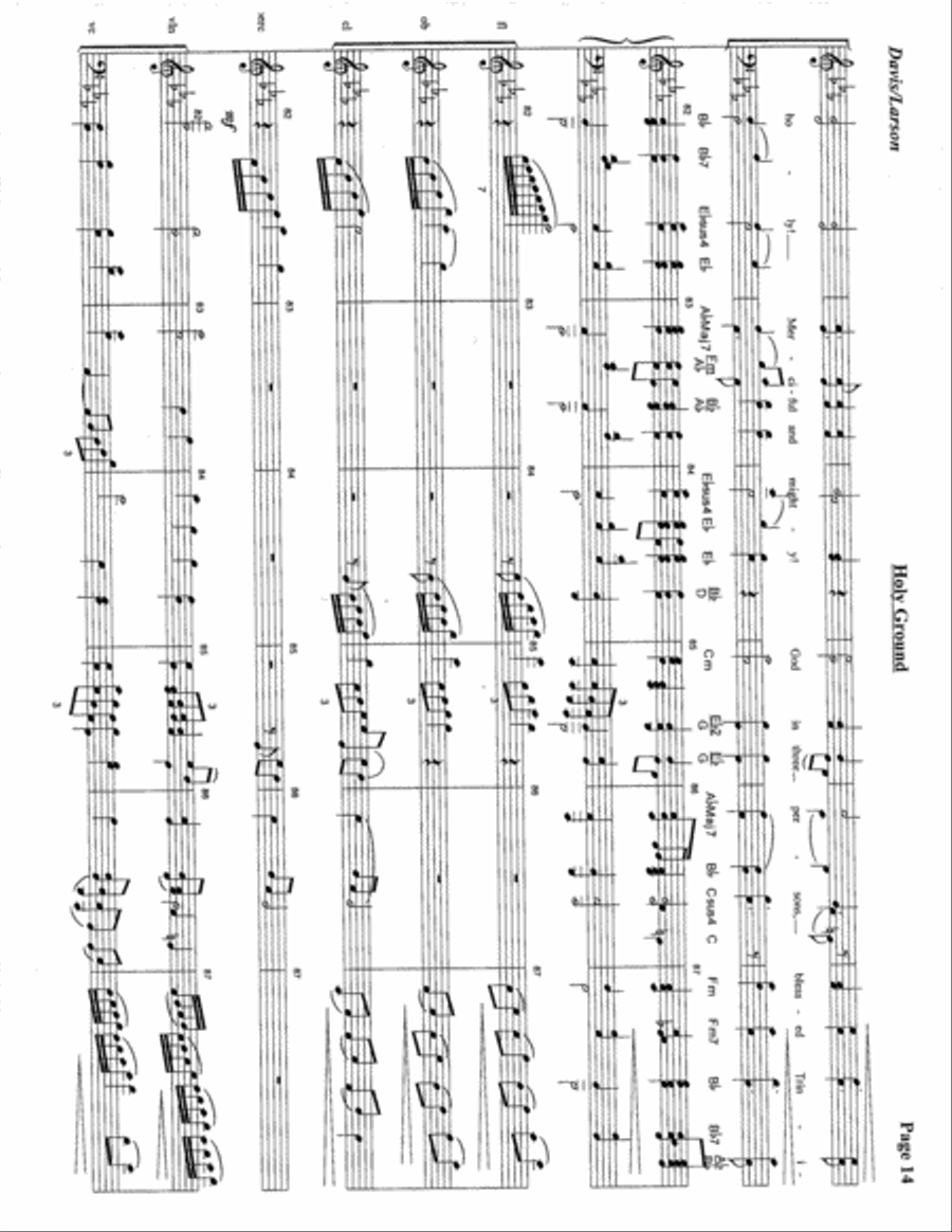 Holy Ground Holy Ground 4-Part scores gallery preview page 15