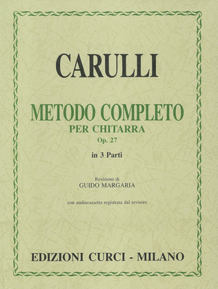 Book cover for Metodo completo op. 27 in tre parti