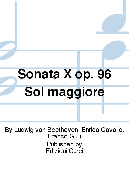 Sonata X op. 96 Sol maggiore