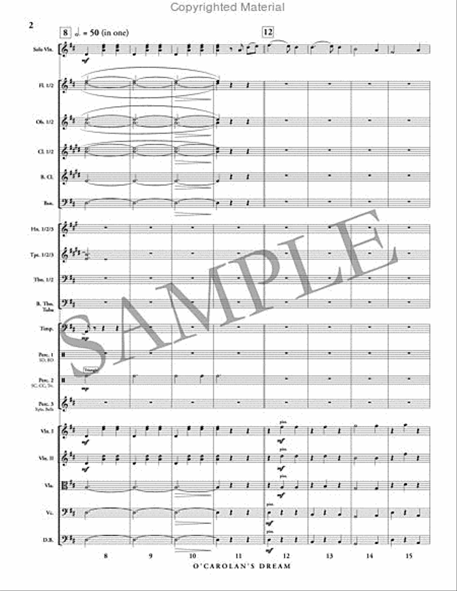 O'Carolan's Dream O'Carolan's Dream Full Orchestra scores gallery preview page 3