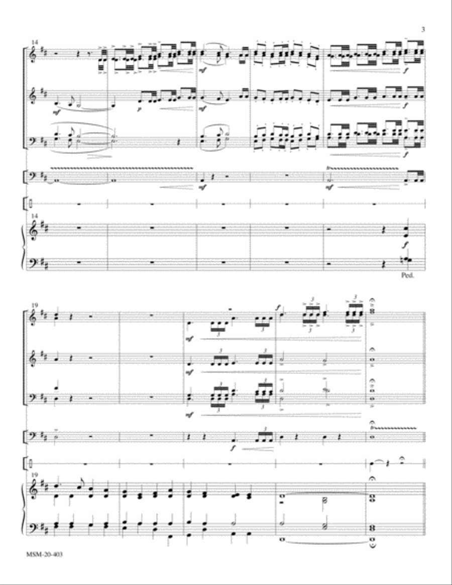 Crown Him with Many Crowns Choir scores gallery preview page 3