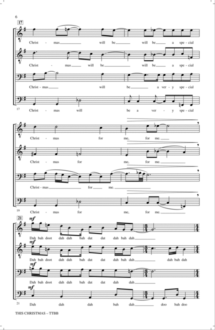 This Christmas TTBB scores gallery preview page 4