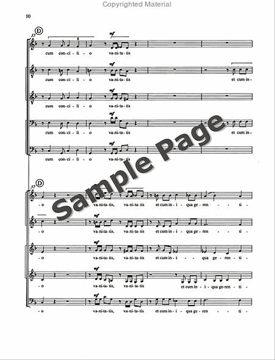 Judica me Mixed Choir scores gallery preview page 11