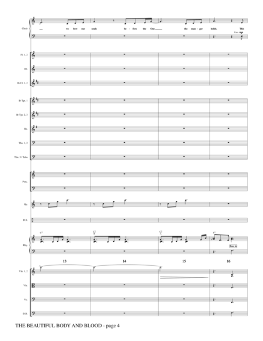 The Beautiful Body And Blood - Full Score Choir scores gallery preview page 4