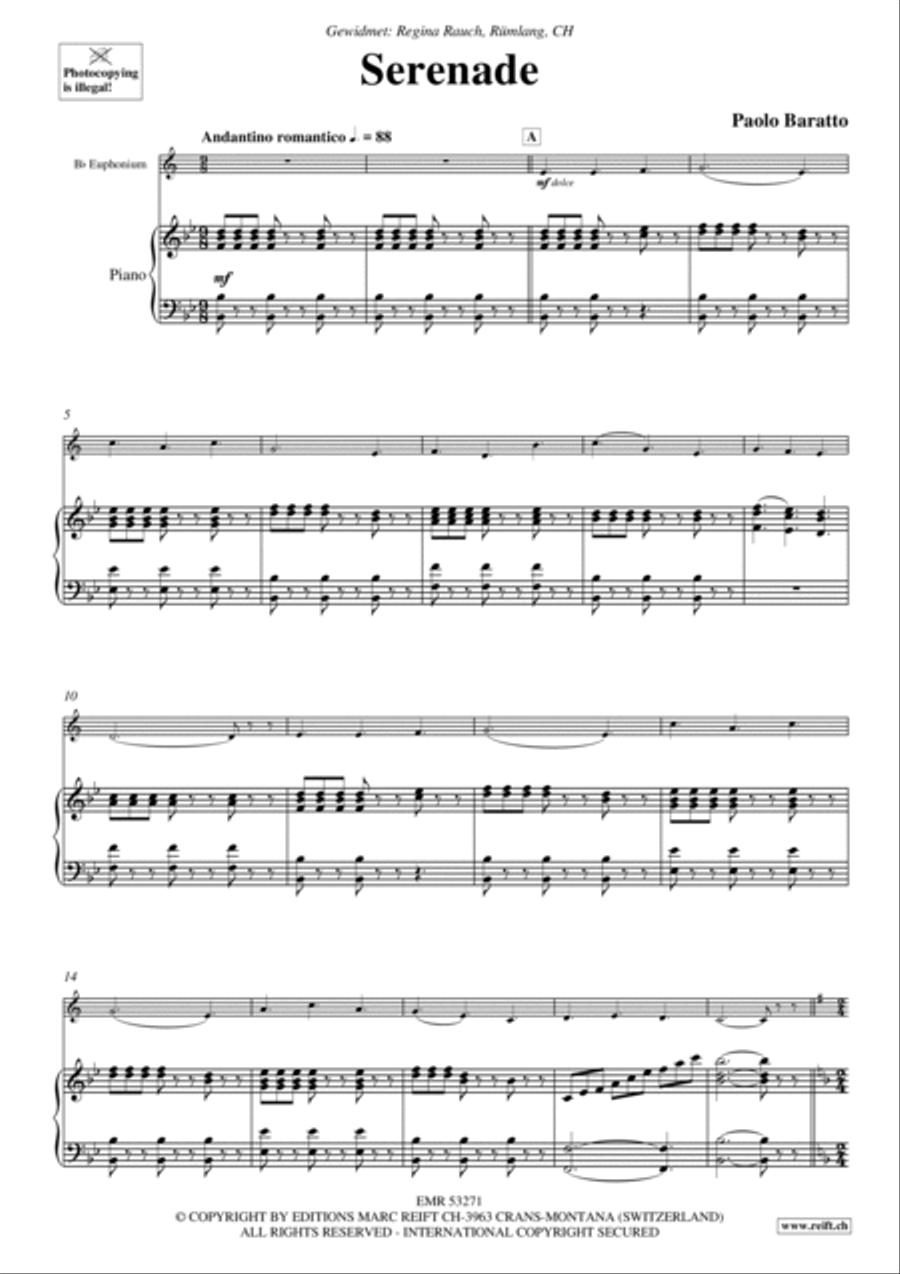 Serenade Euphonium scores gallery preview page 4