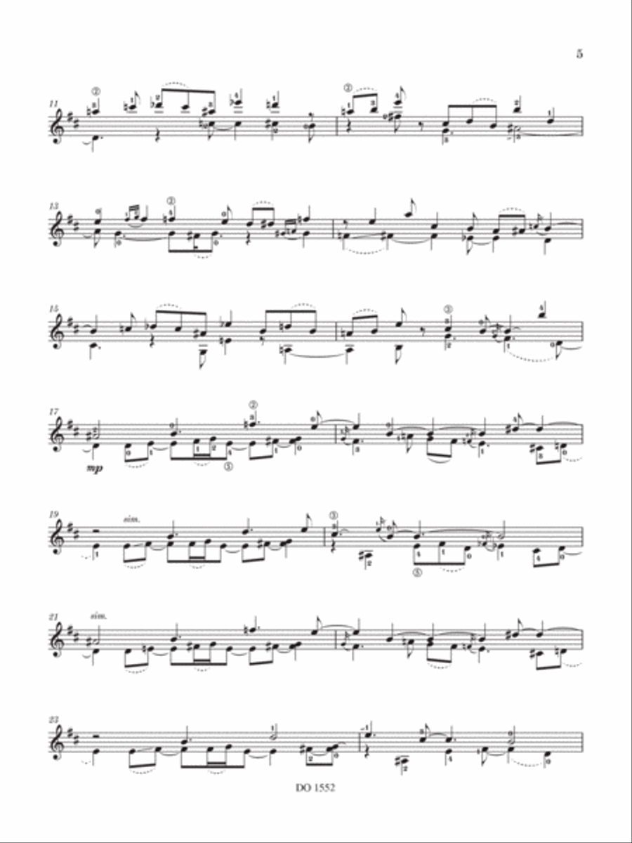 Thracian Tale Classical Guitar scores gallery preview page 5