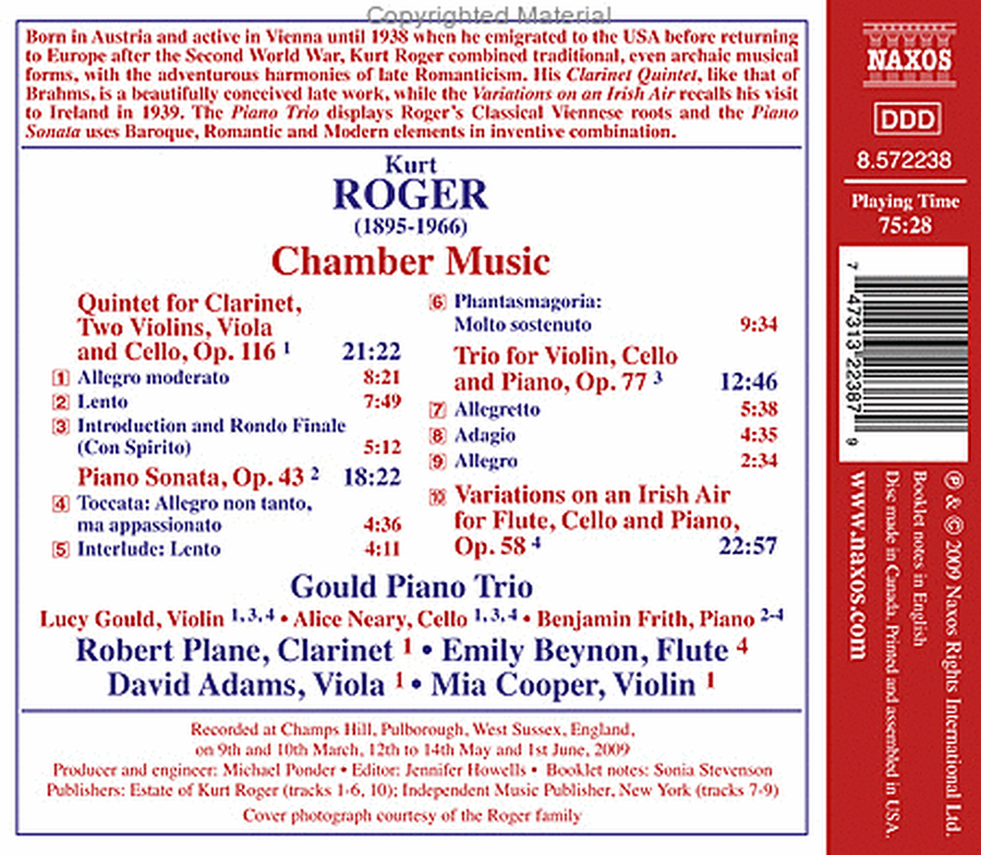 Clarinet Quintet Piano Sonata image number null