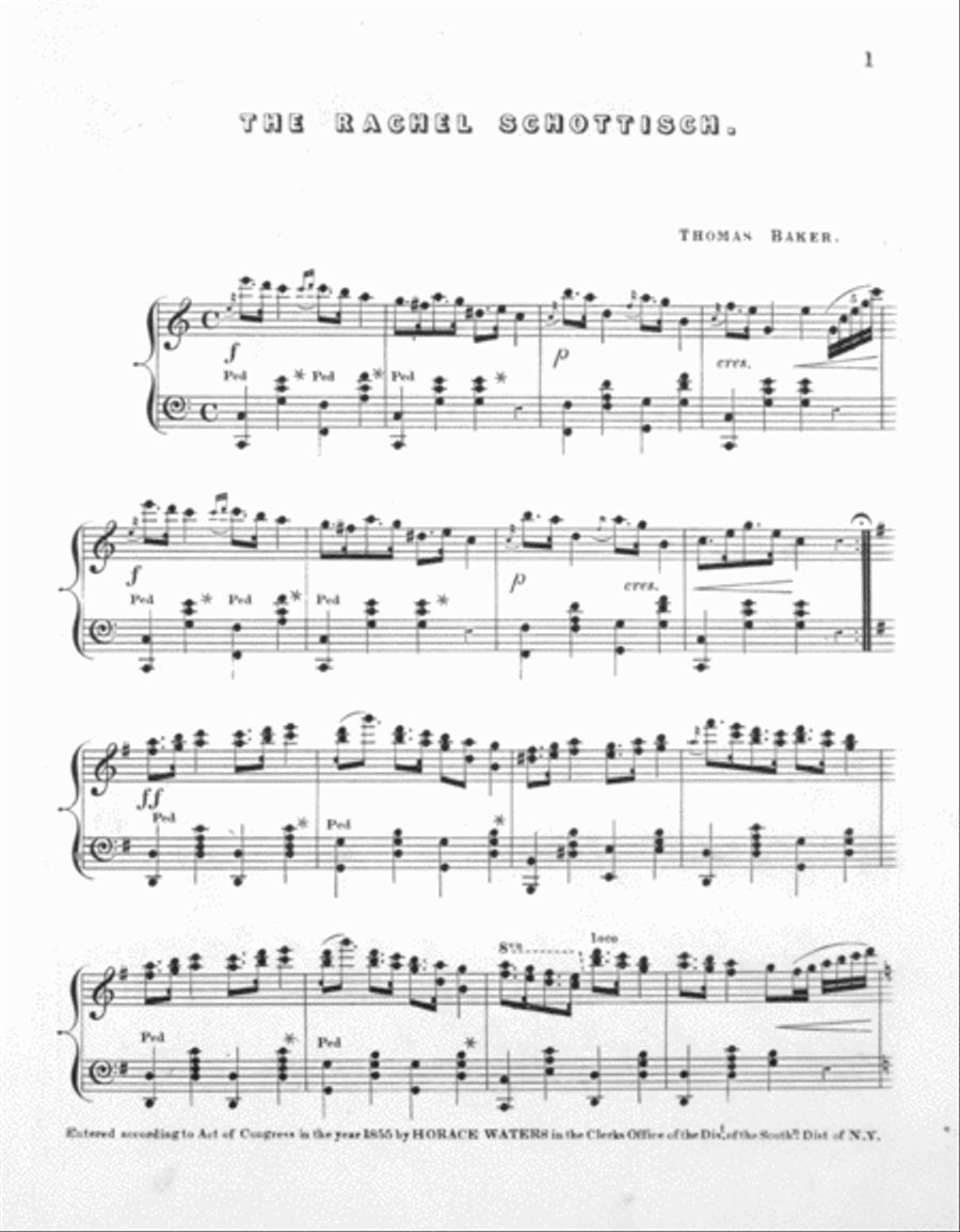 The Rachel Schottisch Piano Solo scores gallery preview page 2