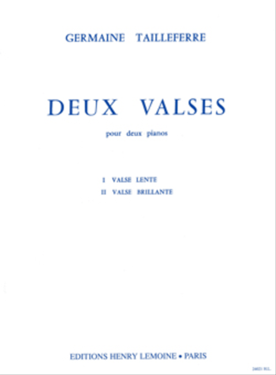 Valses (2) Piano scores gallery preview page 1