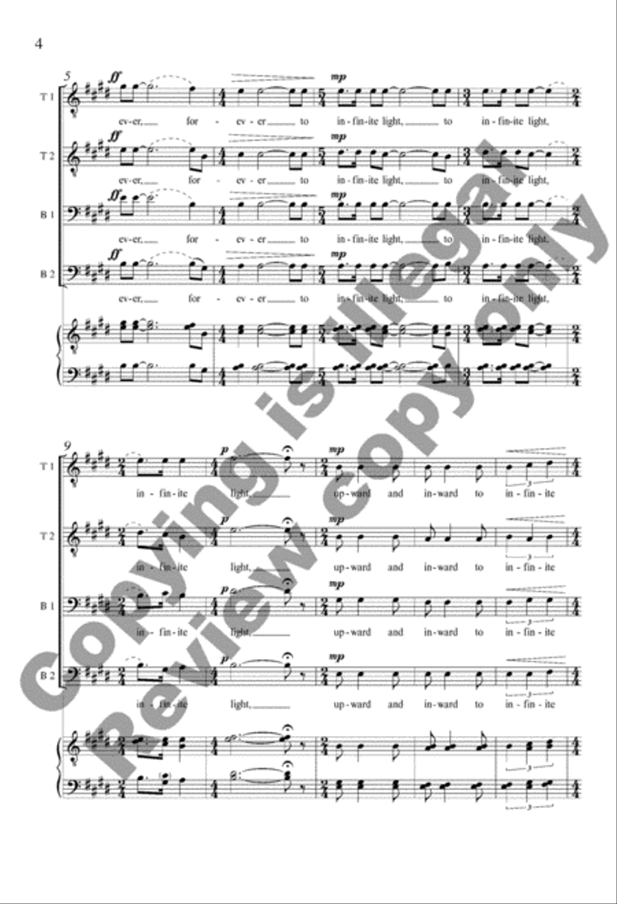 Last Lullaby TTBB scores gallery preview page 4