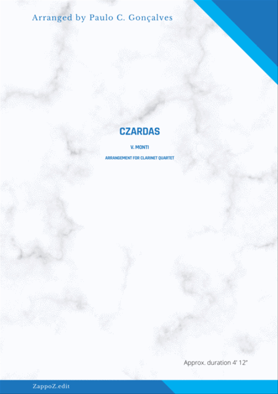 CZARDAS - V. MONTI Woodwind Quartet scores gallery preview page 1