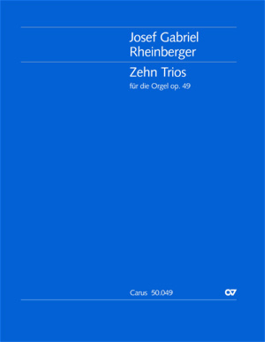 Zehn Trios fur die Orgel Organ Solo scores gallery preview page 1