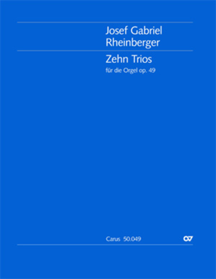 Book cover for Zehn Trios fur die Orgel
