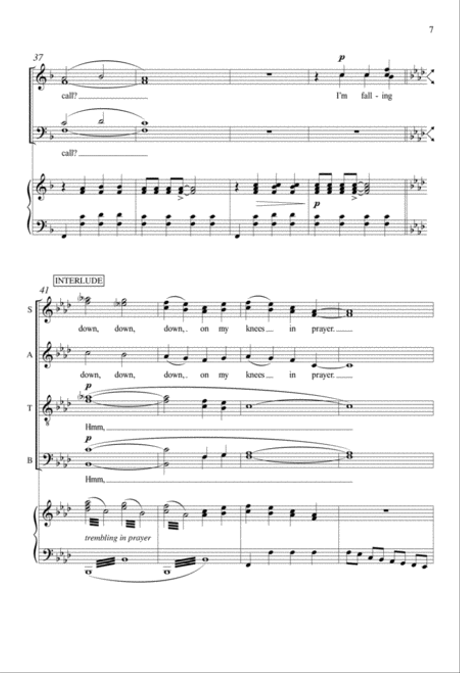 Sister, Come By Here! Divisi scores gallery preview page 6