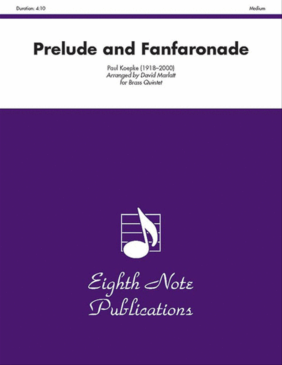Prelude and Fanfaronade Brass Quintet scores gallery preview page 1