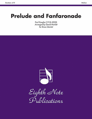 Book cover for Prelude and Fanfaronade