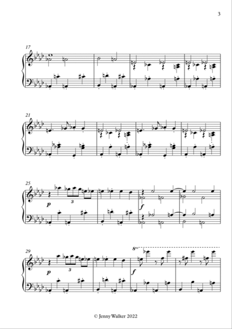 Cheek - piano (Advanced) Cheek - piano (Advanced) Piano Solo scores gallery preview page 3