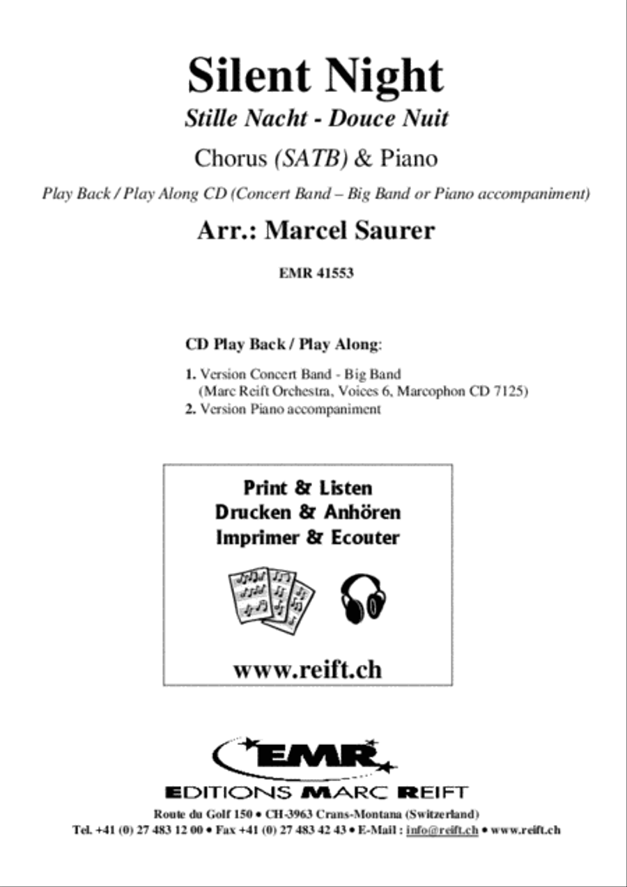 Silent Night Silent Night 4-Part scores gallery preview page 2
