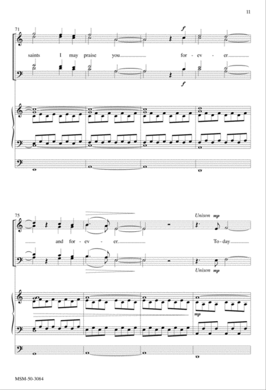 Soul of Christ, Sanctify Me (Anima Christi) 4-Part scores gallery preview page 11