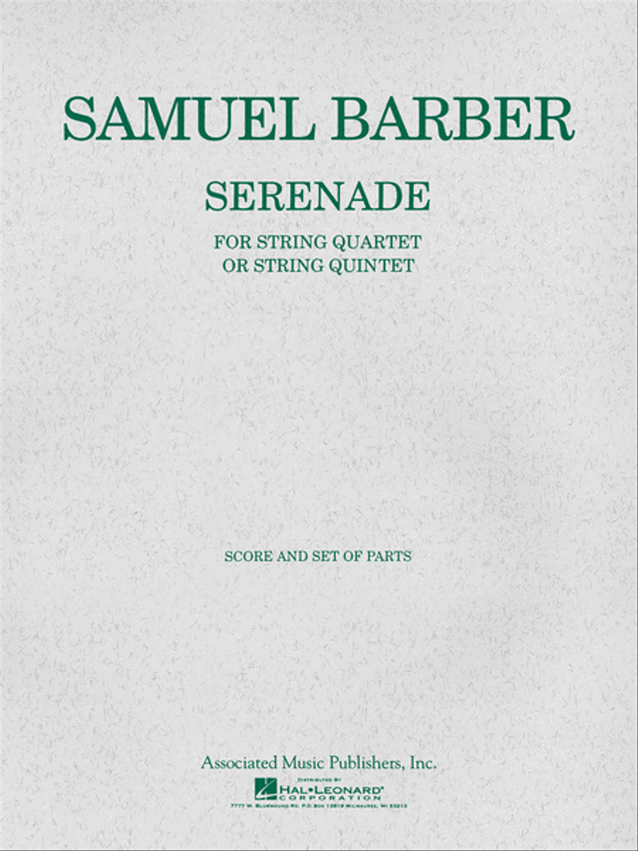 Serenade for Strings, Op. 1 String Quartet scores gallery preview page 1