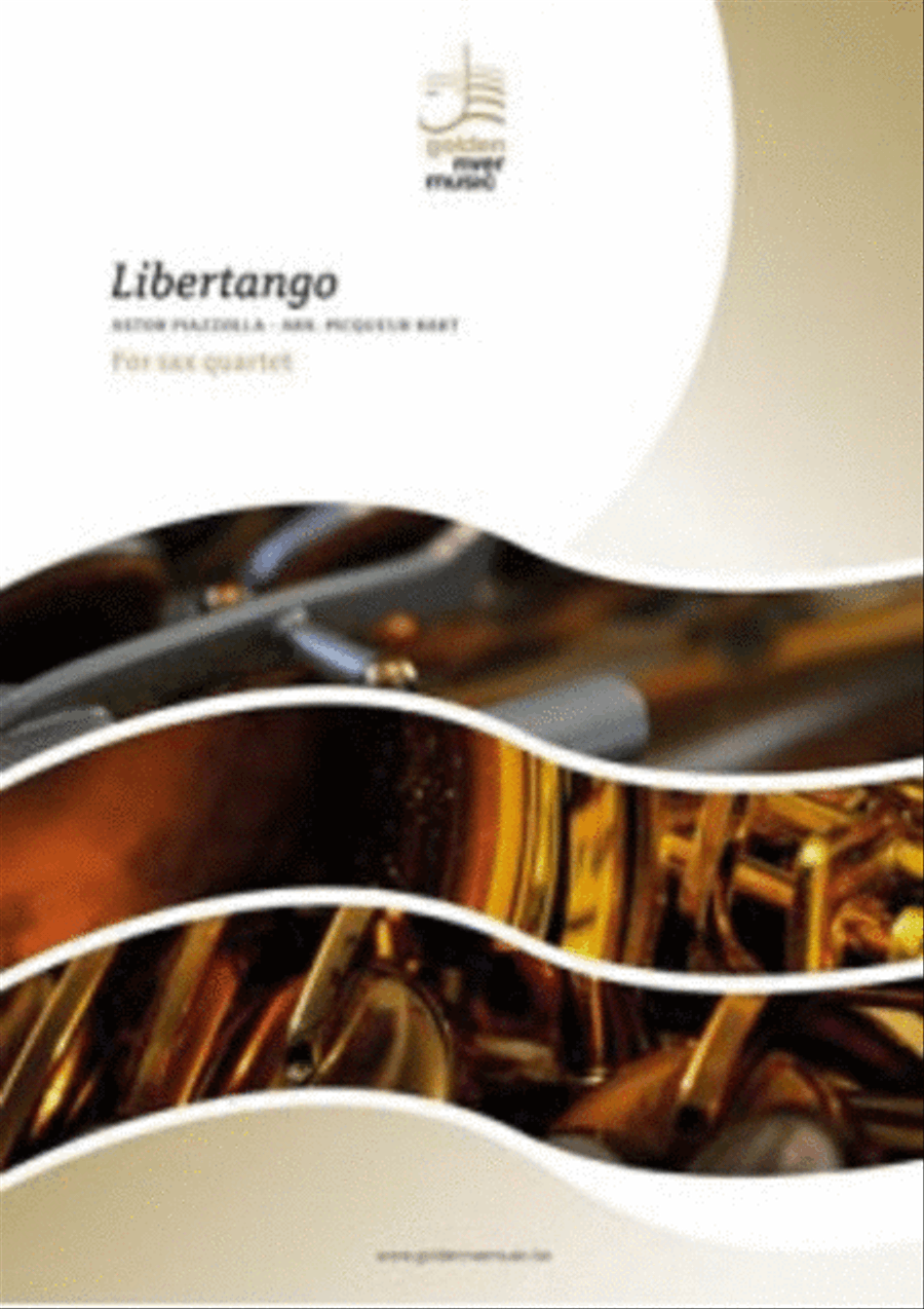 Libertango for saxophone quartet Saxophone Quartet scores gallery preview page 1