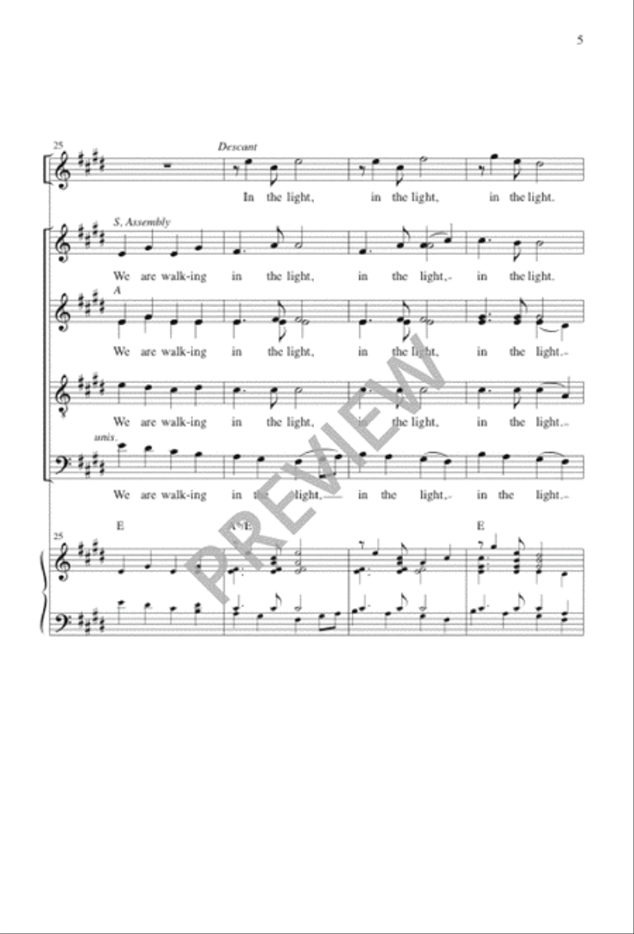 Two Songs of Light Two Songs of Light 4-Part scores gallery preview page 6