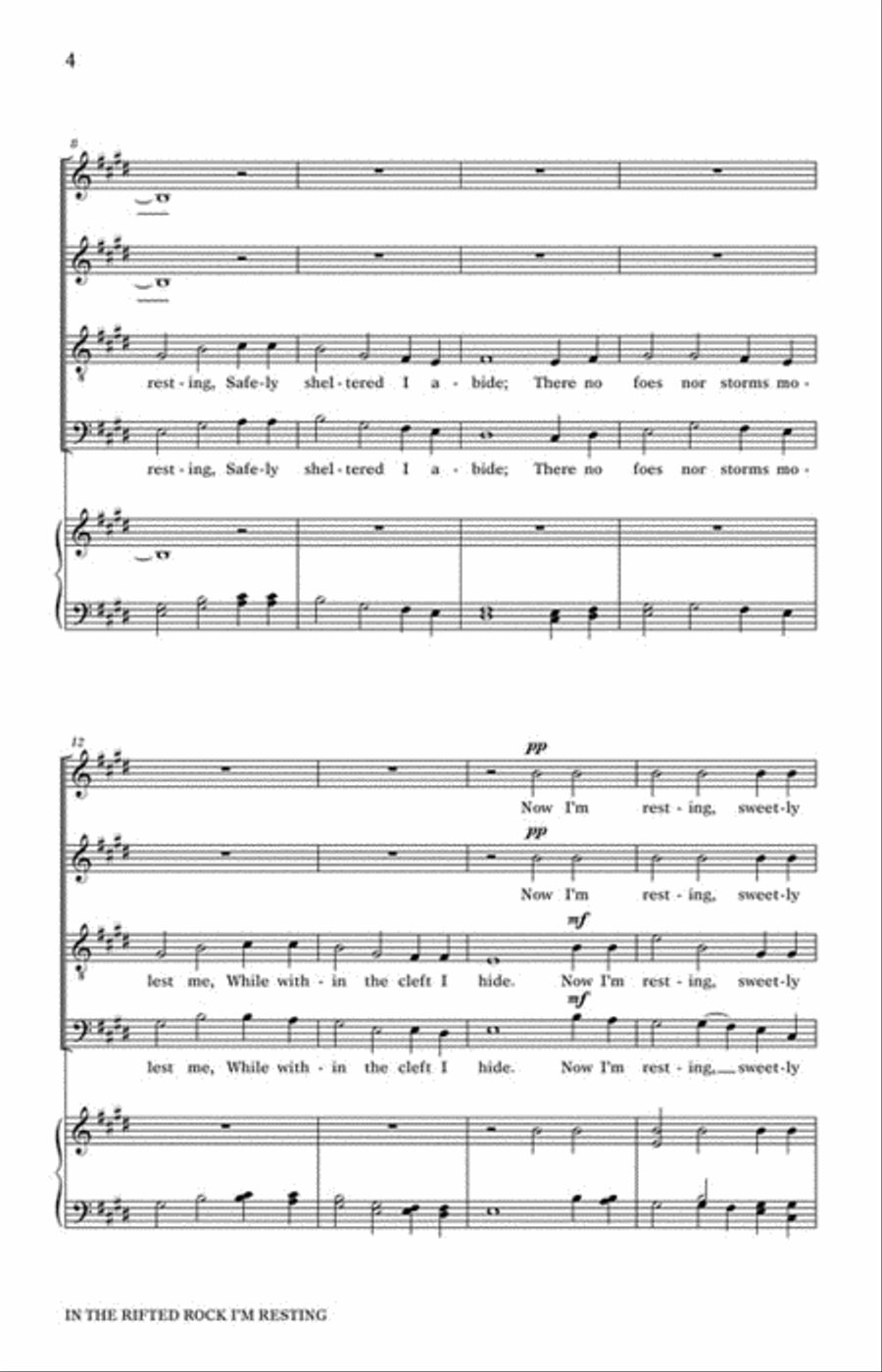 In the Rifted Rock I'm Resting 4-Part scores gallery preview page 3