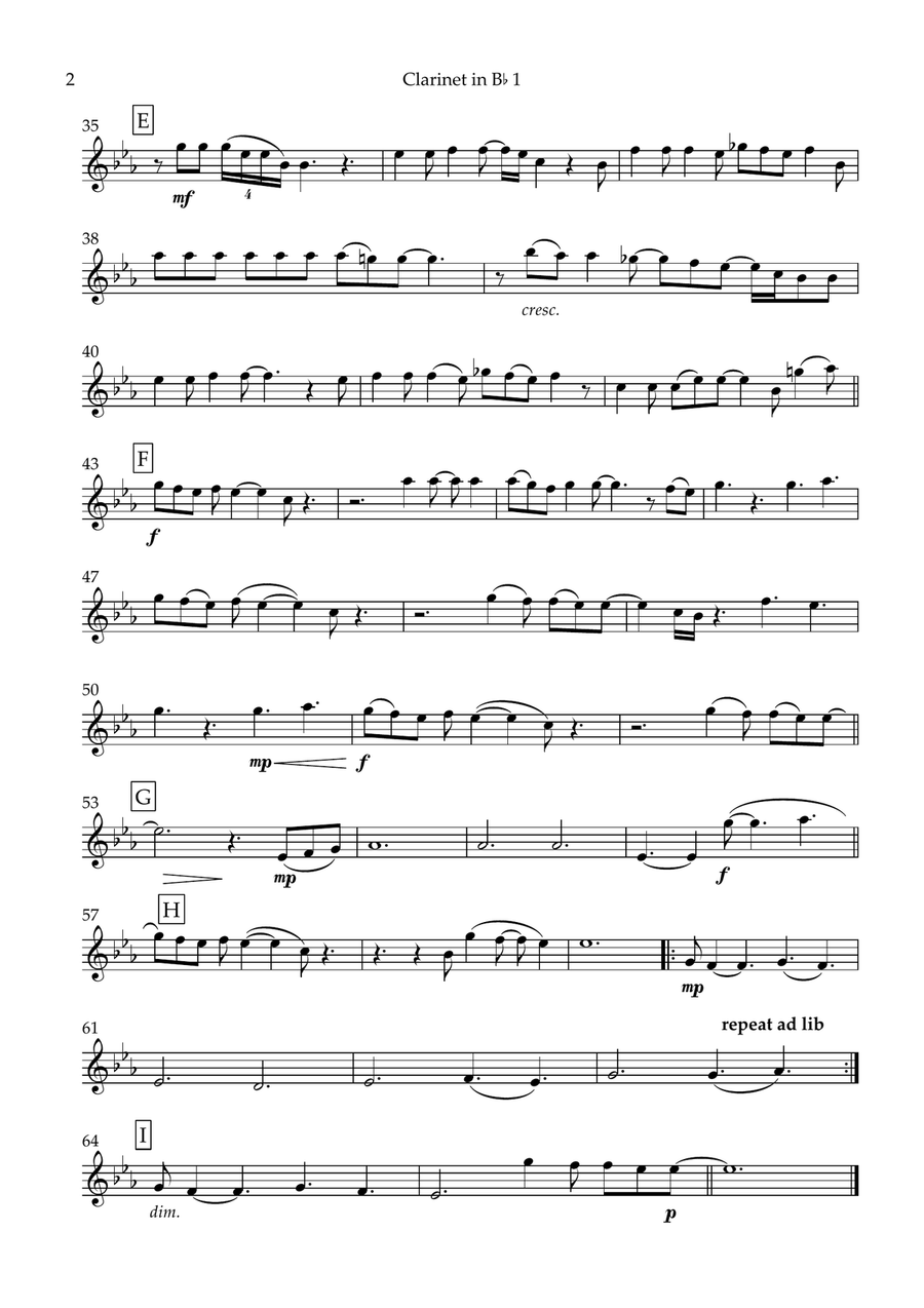 A Million Love Songs Clarinet Quartet scores gallery preview page 6