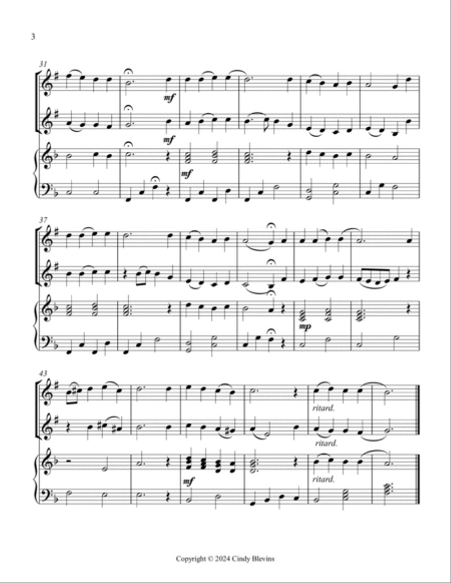 Now Thank We All Our God, for Clarinet, Bass Clarinet and Harp image number null