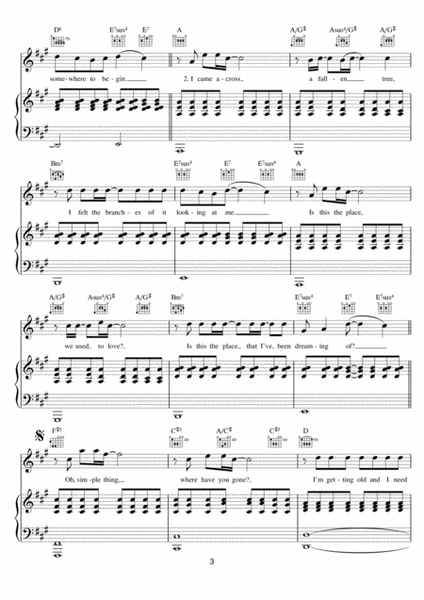 Somewhere Only We Know by Keane Piano, Vocal, Guitar - Digital Sheet Music