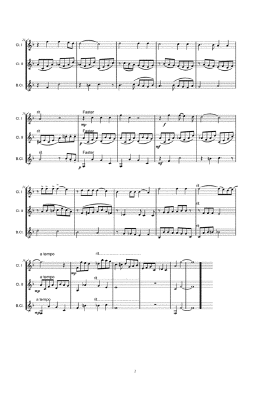 Lov'st Thou For Beauty - Clarinet Trio Lov'st Thou For Beauty - Clarinet Trio Clarinet Trio scores gallery preview page 2