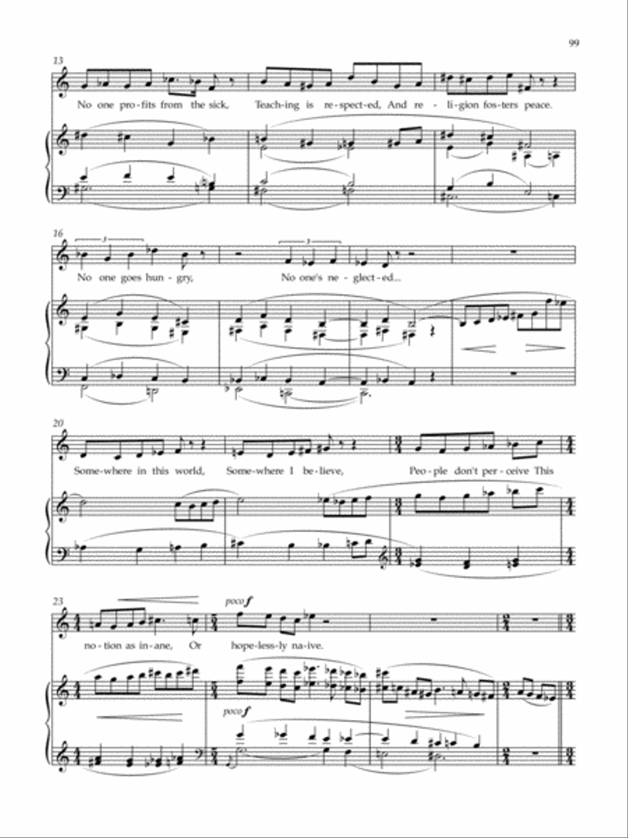 Somewhere In This World Voice scores gallery preview page 2