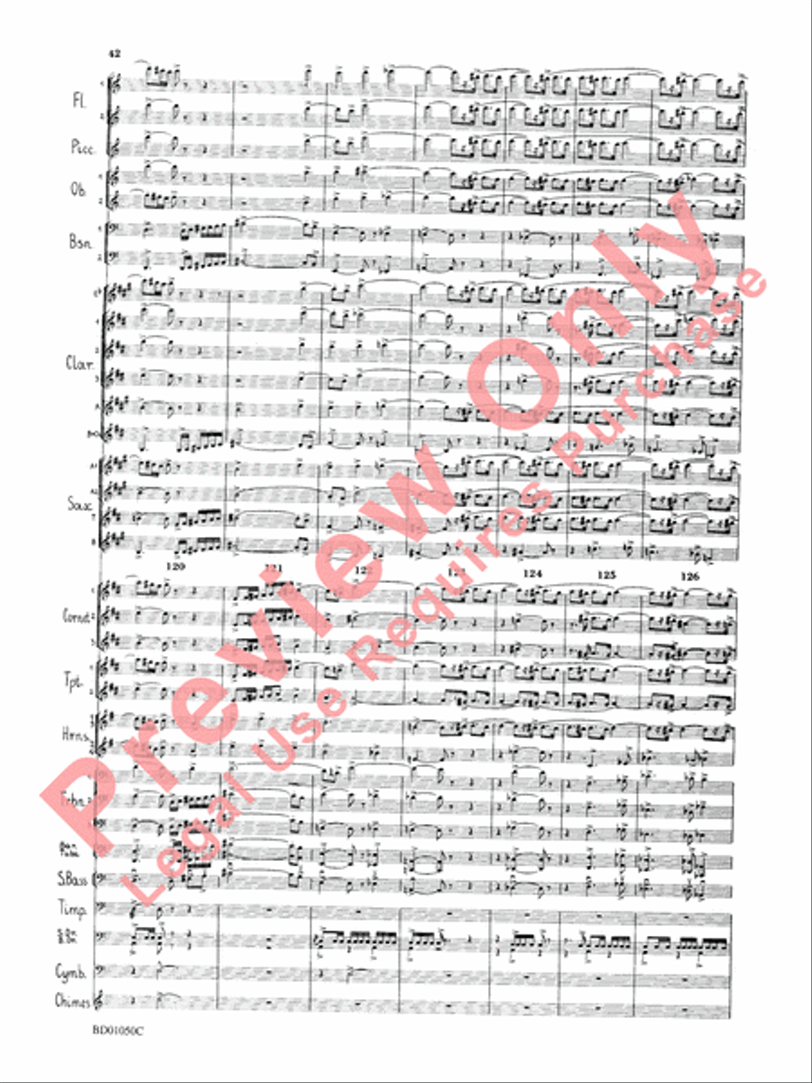 Trittico Concert Band scores gallery preview page 45