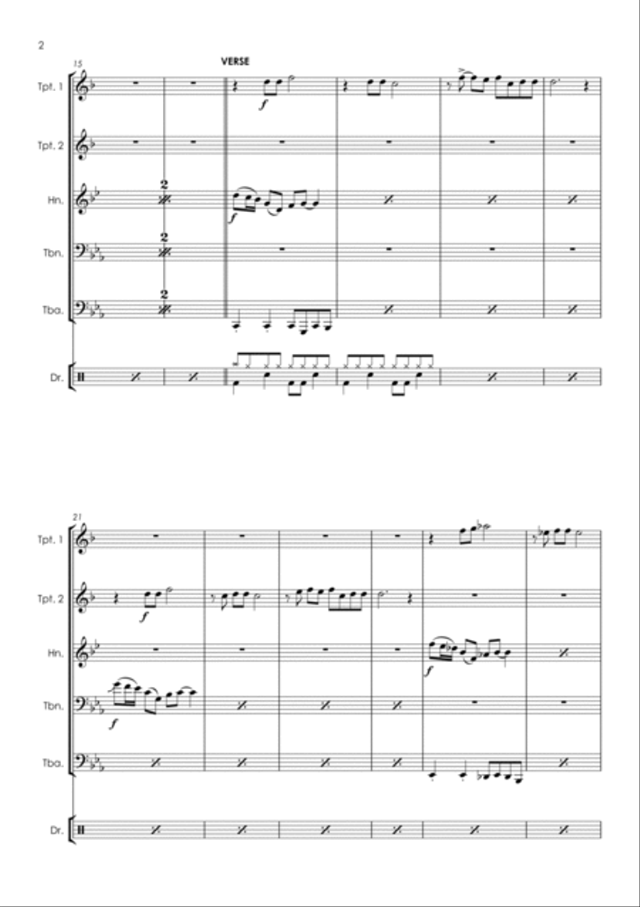 Are You Gonna Go My Way Are You Gonna Go My Way Horn scores gallery preview page 4