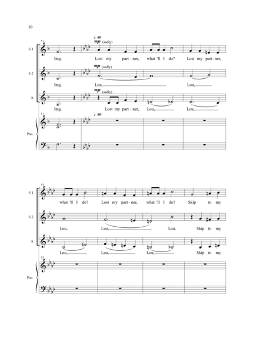 Skip to My Lou SSA scores gallery preview page 12