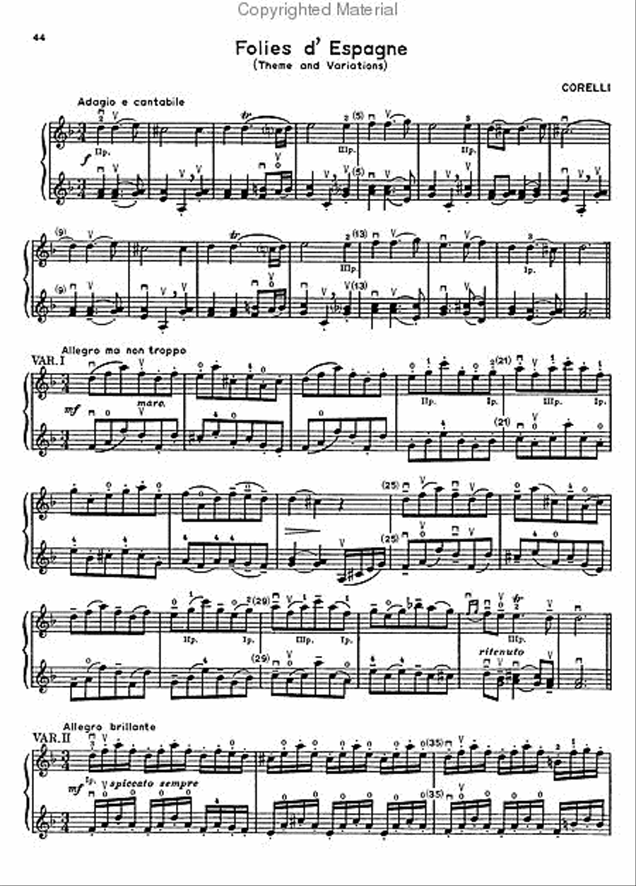 Violin Masters' Duet Repertoire String Duet scores gallery preview page 3
