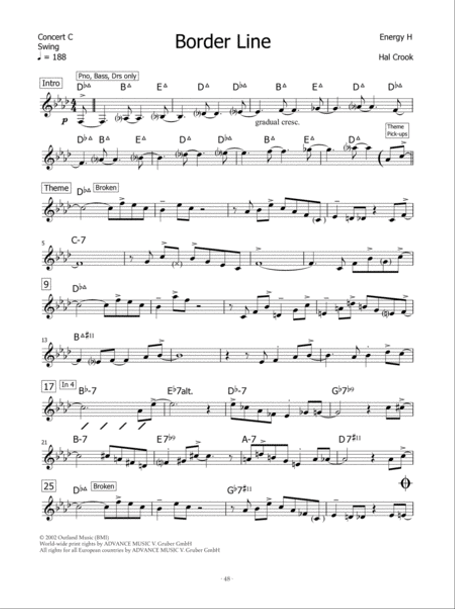 The Music of Hal Crook Piano scores gallery preview page 14